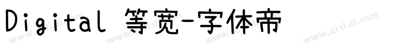 Digital 等宽字体转换